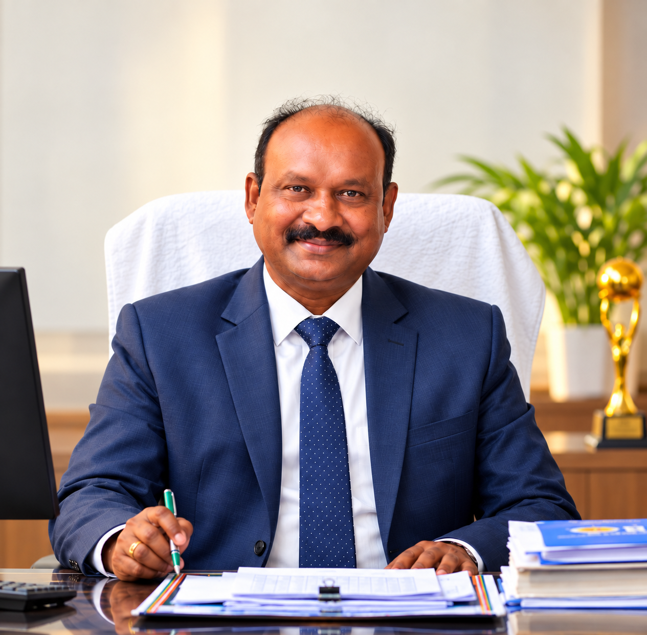 Portrait of Prof. B. Poorna Satyanarayana